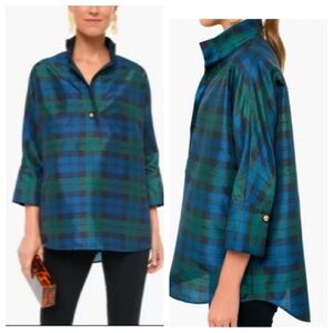 TUCKERNUCK Blackwatch French Cuff Celine Top